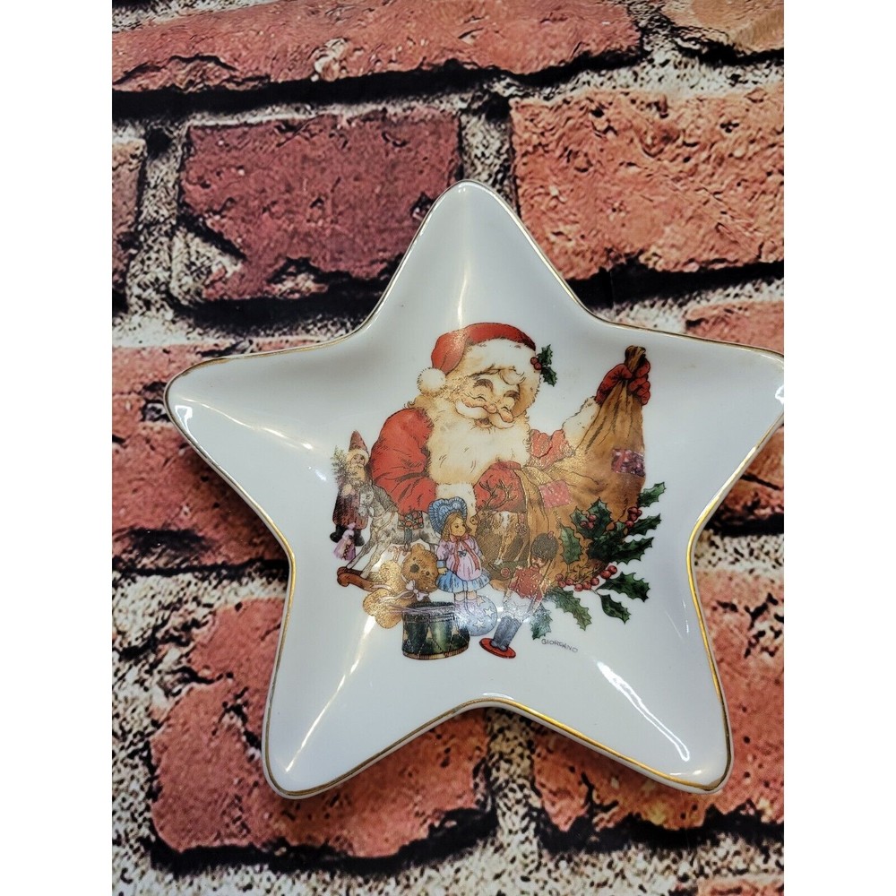 Giordano Christmas Trinket Dish Vintage